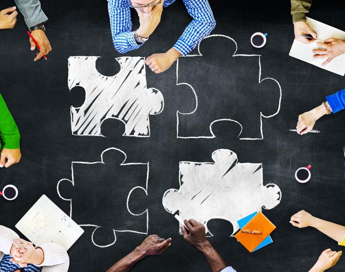 a strategic consortium working together to create the pieces of a business puzzle