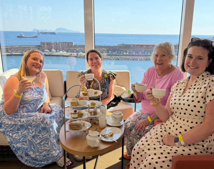 Priceless moment: high tea at sea